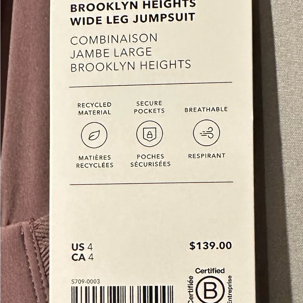 Athleta Brooklyn Heights wide leg Jumpsuit - Picture 4 of 5